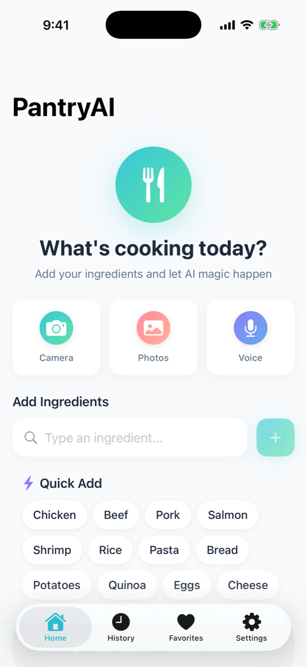 Pantry AI screenshot